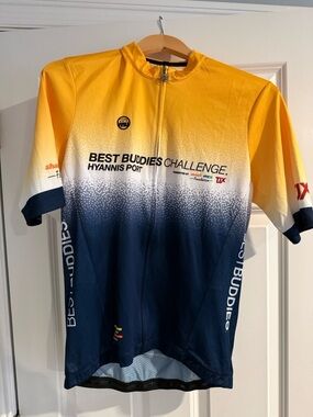 Mumu Best Buddies Yellow and Black Cycling Jersey